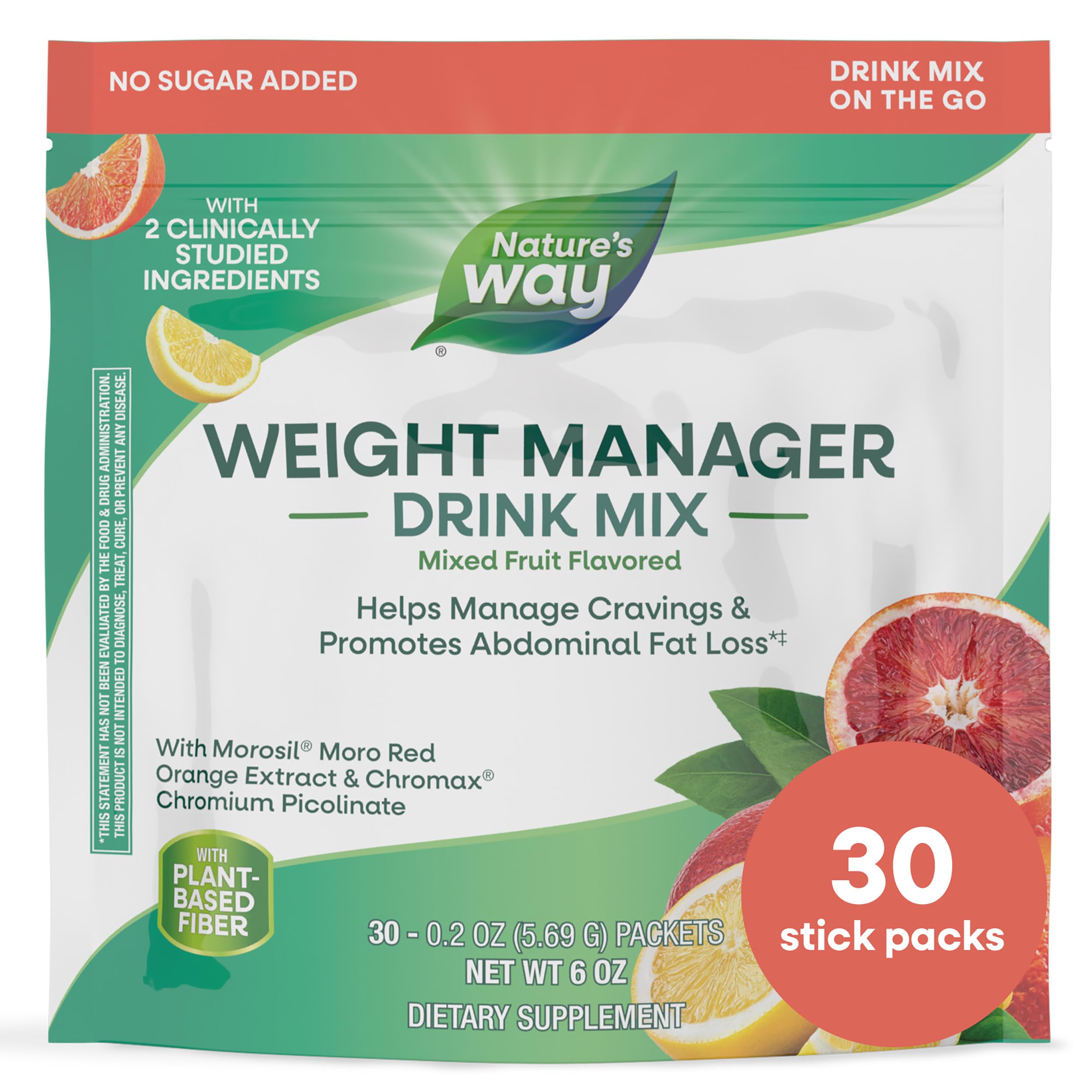 Nature’s Way Weight Manager packets front view for daily cravings support