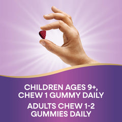 Nature's Way Zinc Gummies ingredients panel showing plant-based pectin for vegetarian use