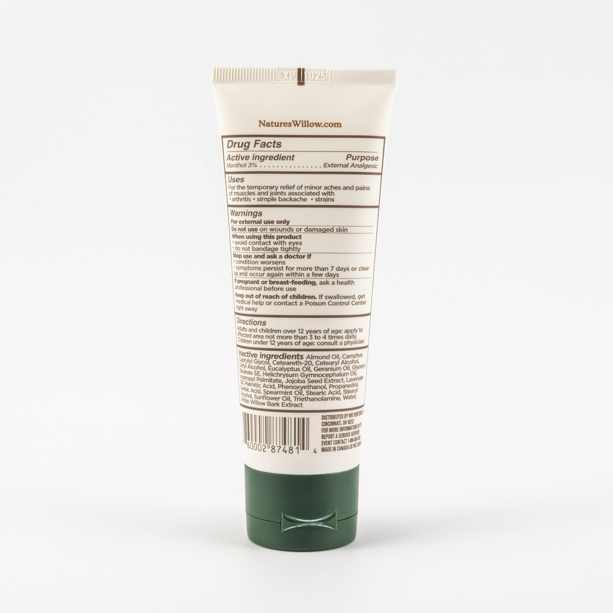 6-pack display of Nature's Willow Willow Balm for home use.
