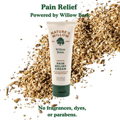 Nature's Willow Willow Balm tube held for quick, on-the-go muscle relief.