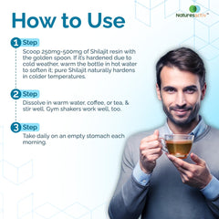 Gold-grade purity label marks authentic premium shilajit resin.
