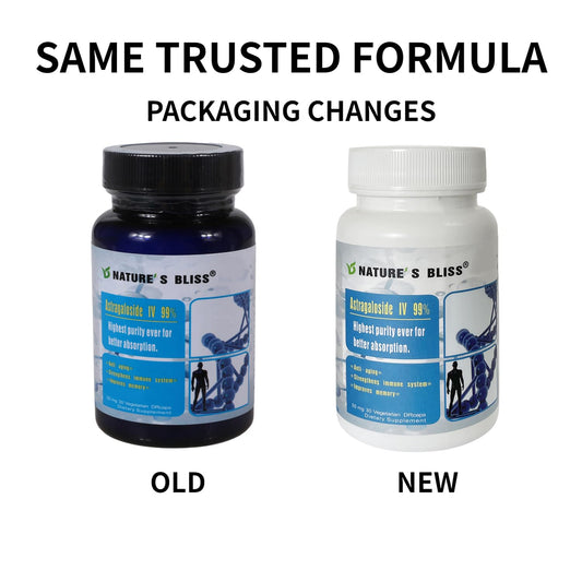 Nature'sbliss astragaloside capsules ready for simple swallowing and consistent dosing.