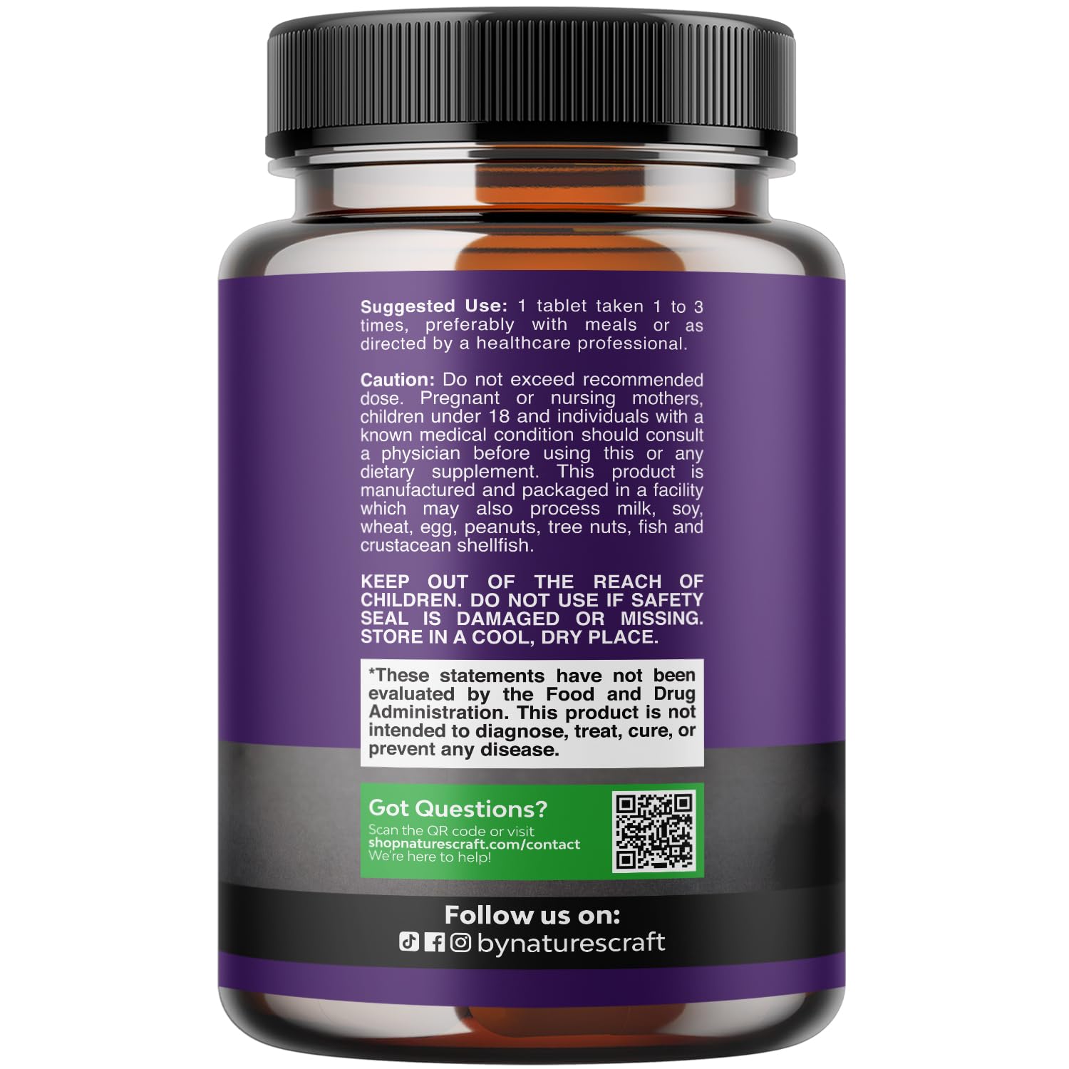 Natures Craft organic root powder view highlights adaptogen power for mood balance