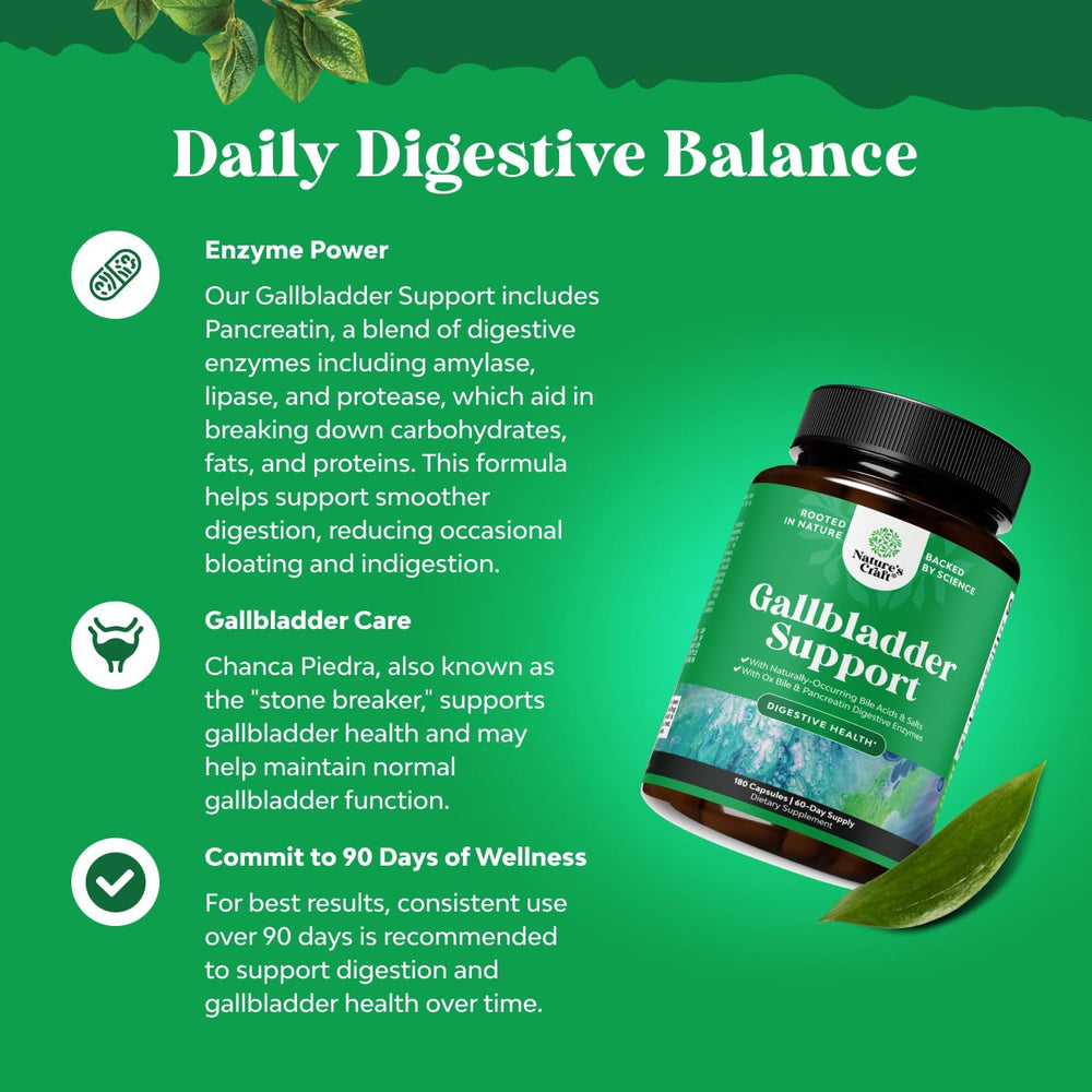 Nature's Craft Betaine HCl ingredient bottle signals stomach acid support.