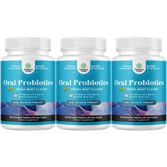 Natures Craft BLIS K12 mint lozenges bottle for fresh breath support.
