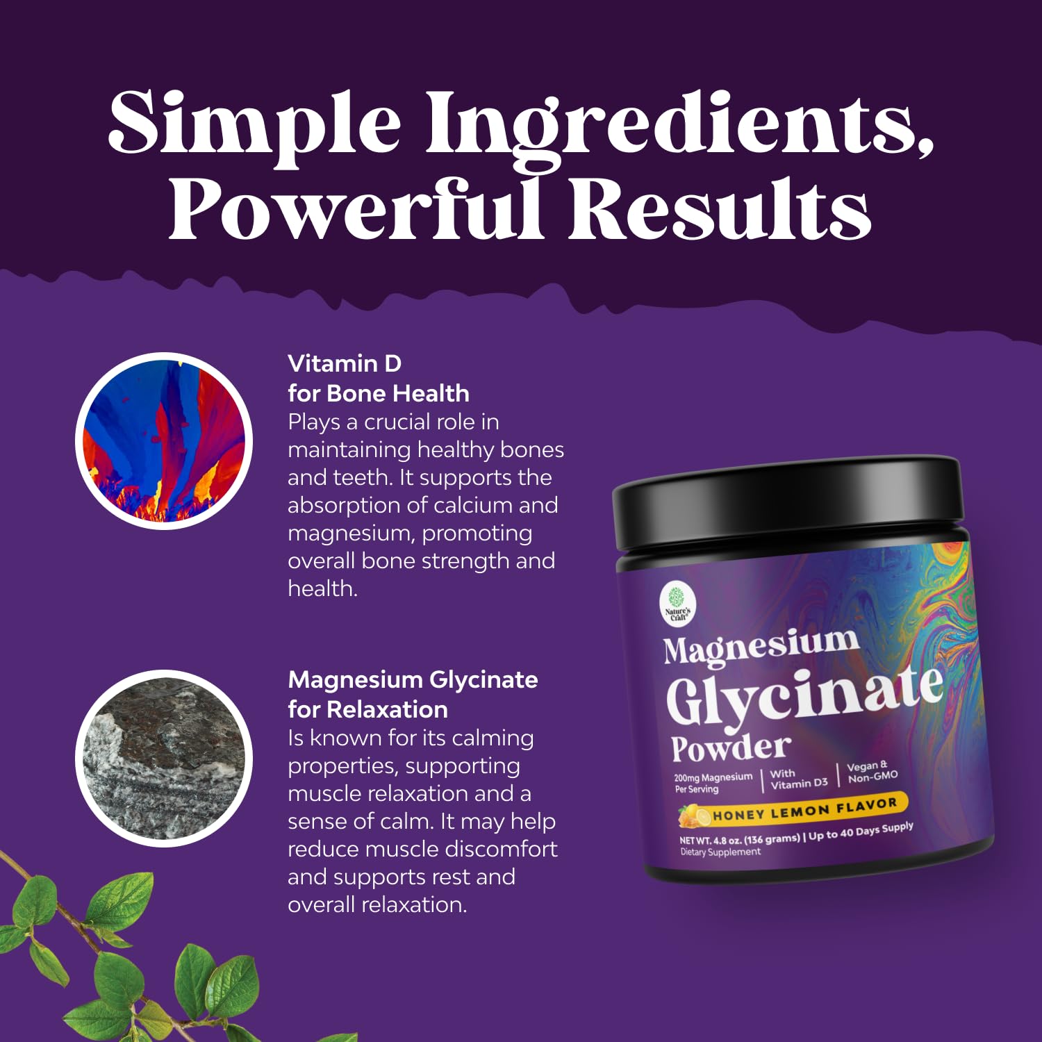 Lab-tested clean-label promise from Natures Craft magnesium glycinate