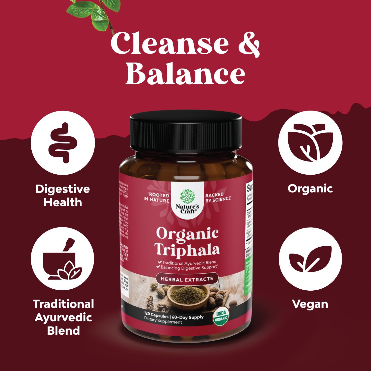 Natures Craft Colon cleanse illustration conveying gut-friendly herbal support
