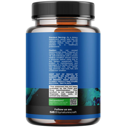 Natures Craft glutathione-milk-thistle capsules close-up for daily immune and detox-friendly routine.