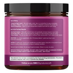 Natures Craft Inositol Powder scoop with measuring line for easy daily use