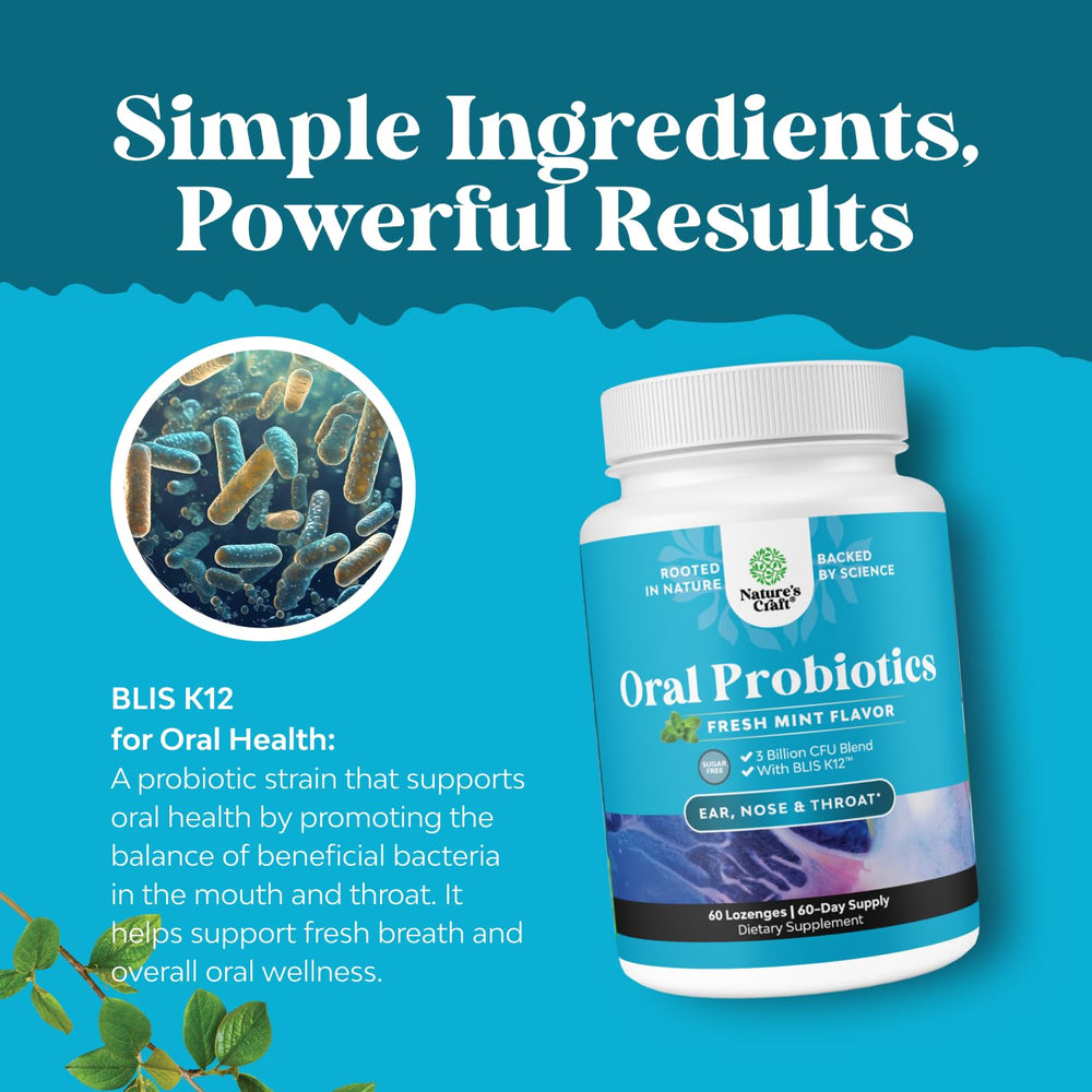 Natures Craft lozenges packaging shows no artificial flavors.