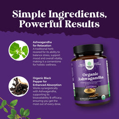 Natures Craft organic label and GMP seal indicating quality sourcing