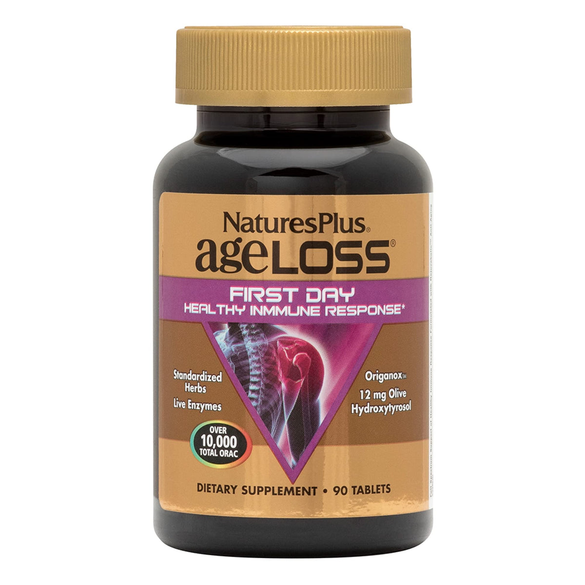 NaturesPlus AgeLoss bottle front view highlighting immune support