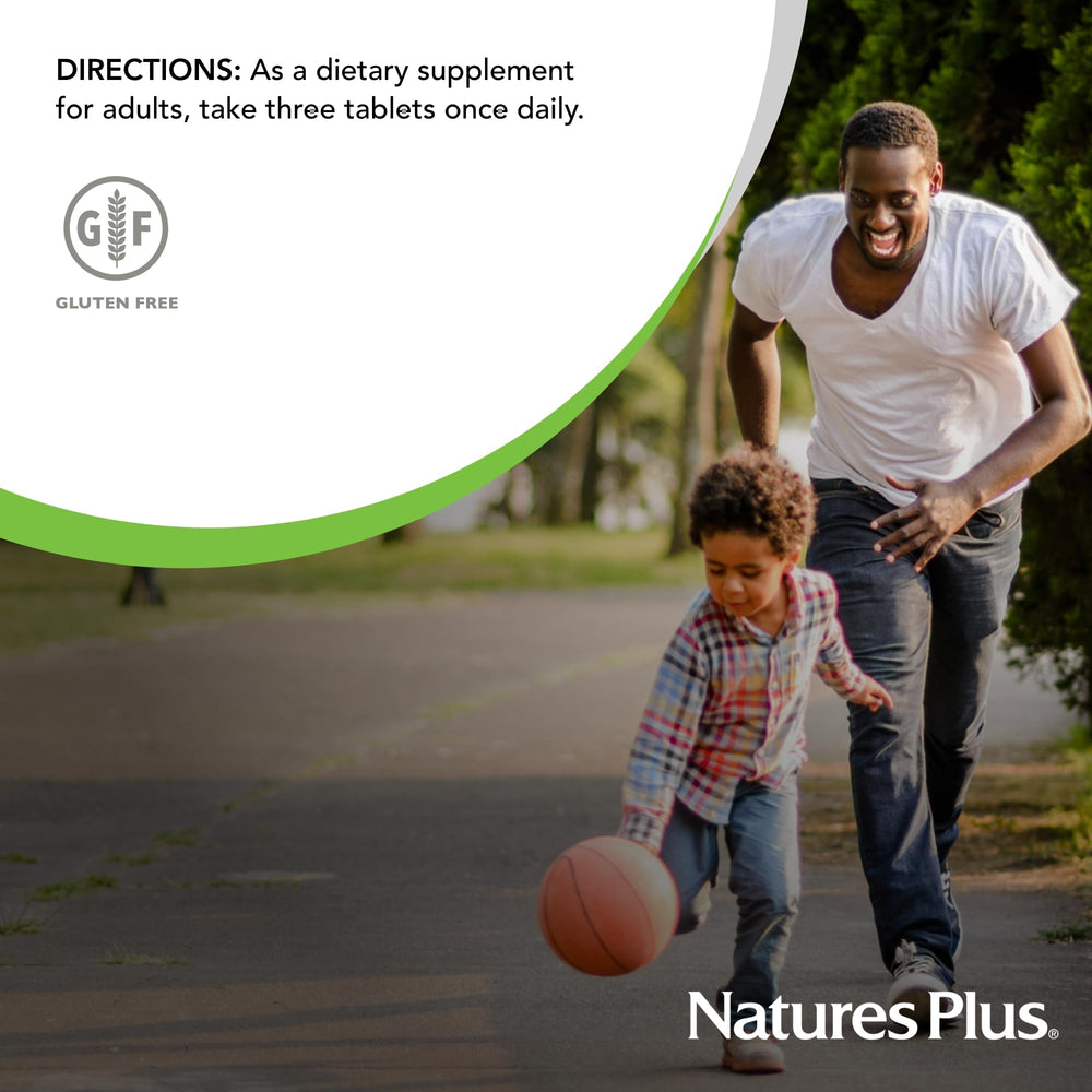 NaturesPlus AgeLoss Hair Support in hand suggests easy daily dosing.