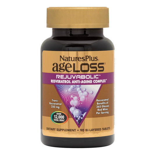 NaturesPlus AgeLoss REJUVABOLIC bottle front for daily vitality support