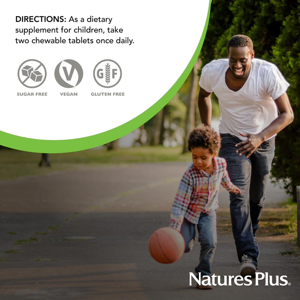 NaturesPlus Animal Parade animal-shaped tablets designed for playful dosing.