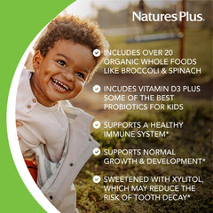 NaturesPlus Animal Parade Gold animal-shaped tablets encourage routine vitamins