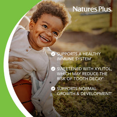 NaturesPlus Animal Parade Gold includes D3, K2 and probiotics for a balanced nutrient blend.