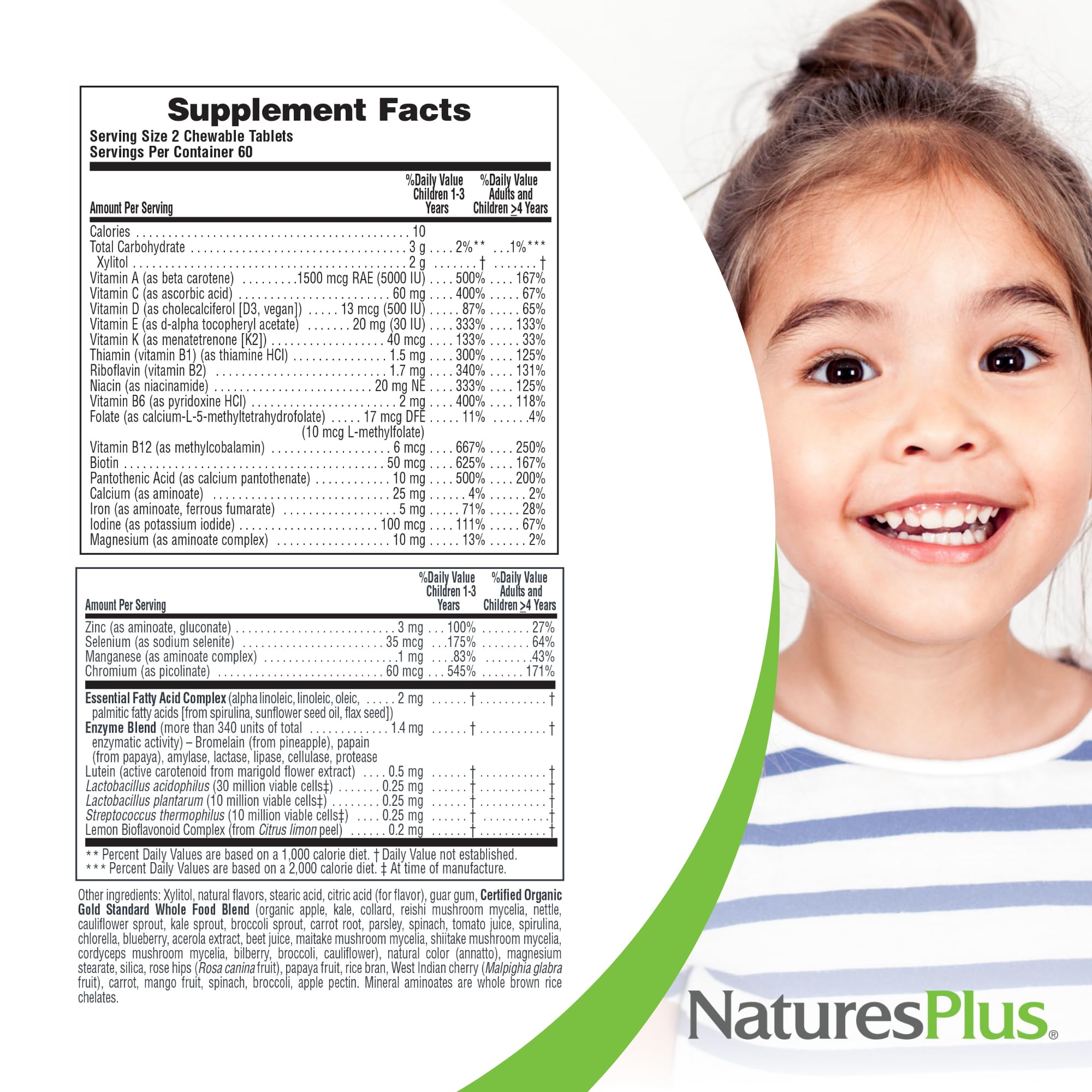 Orange-flavored NaturesPlus Animal Parade Gold chews for daily vitamin intake