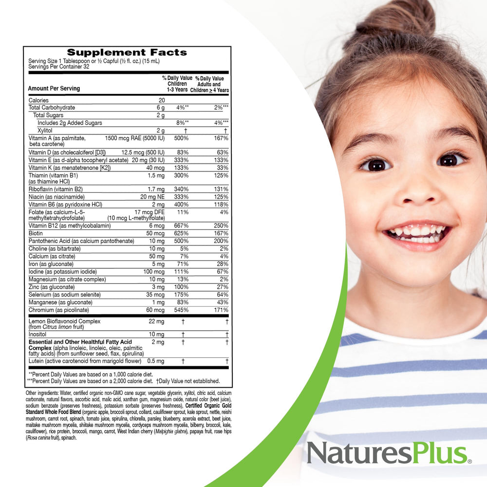 NaturesPlus Animal Parade Gold packaging featuring two-bottle pack for families.