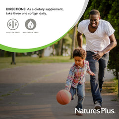 Gluten-free NaturesPlus beta carotene bottle for daily wellness