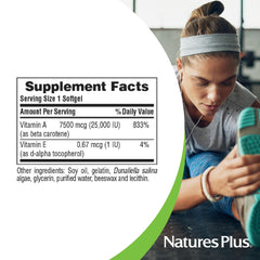 Softgels with vitamin E for natural antioxidant support