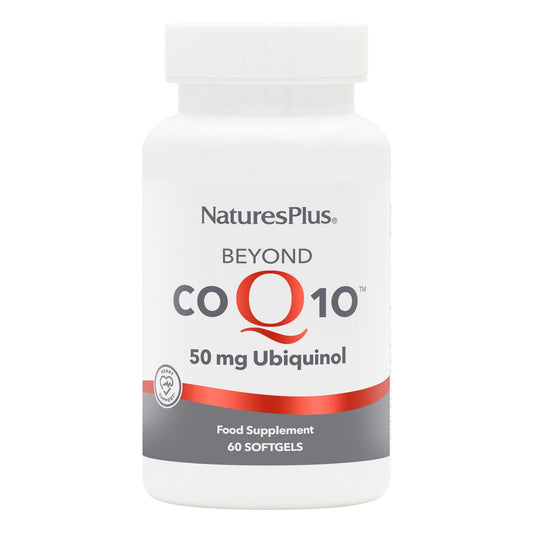 NaturesPlus Beyond CoQ10 softgels bottle showing energy-supporting formula