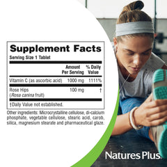 NaturesPlus bottle label shows cGMP FDA NSF compliance.