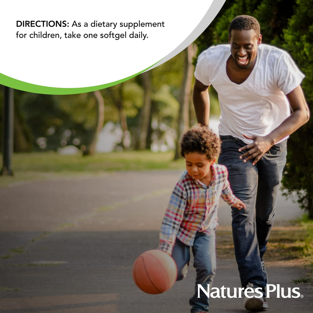 Nutrition label close-up showing vitamins and minerals included in Vita-Gels.