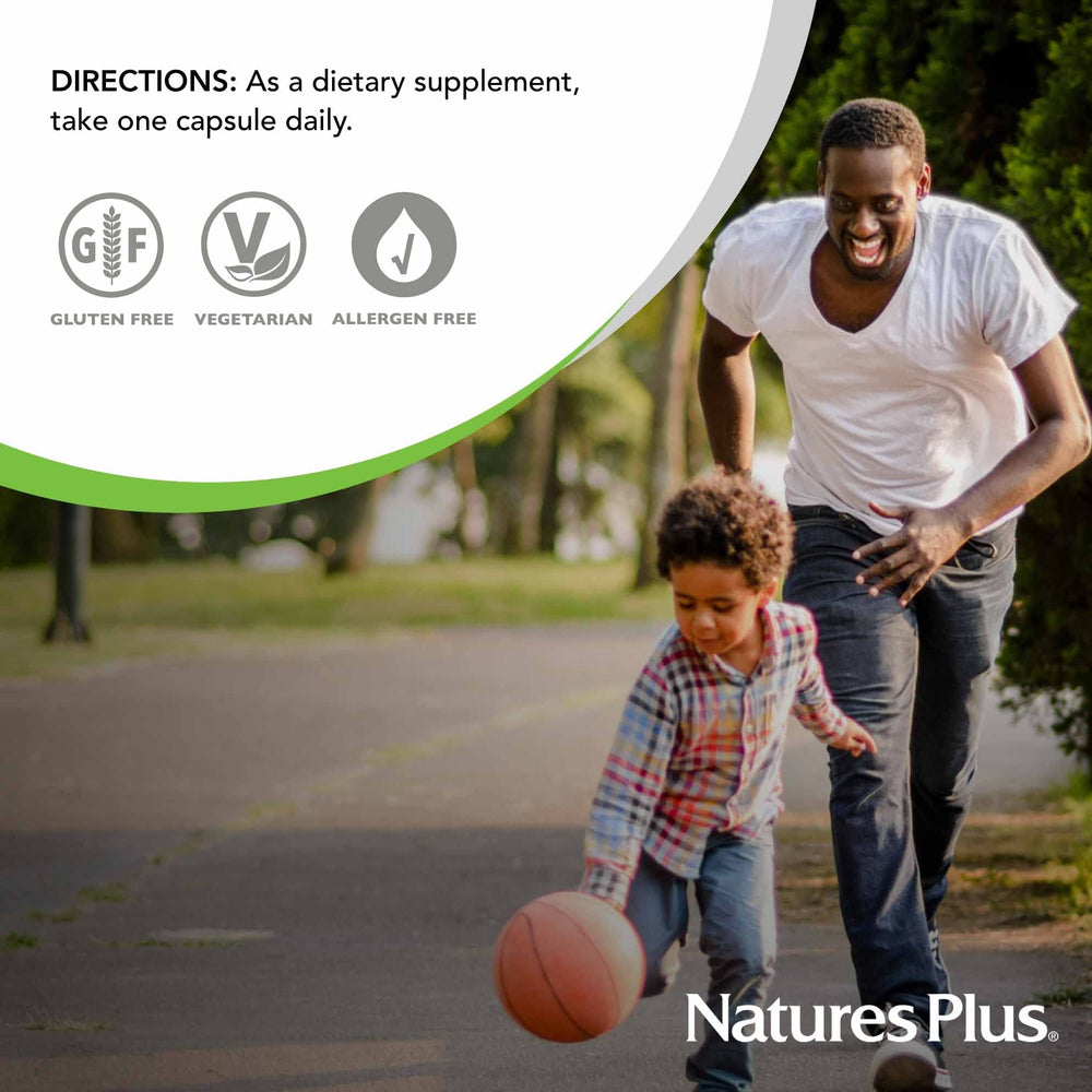 Nature'sPlus D3 K2 bottle closeup – shows capsule shape and label detail