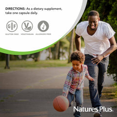 Nature'sPlus D3 K2 bottle closeup – shows capsule shape and label detail
