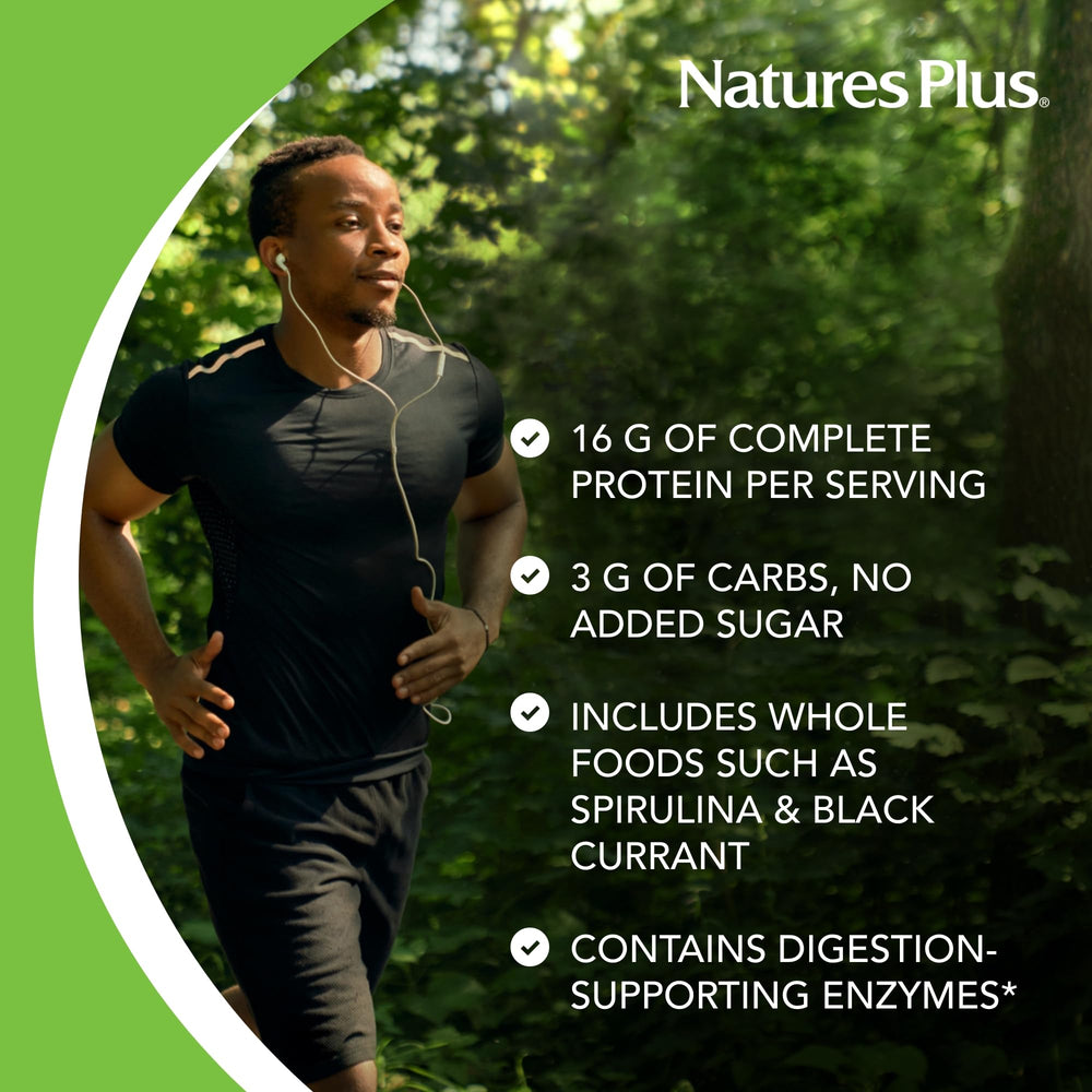 NaturesPlus Energy Shake new packaging design indicating consistent quality.
