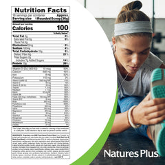 NaturesPlus Fruitein Exotic Red Fruit Shake ingredients list with goji and acai