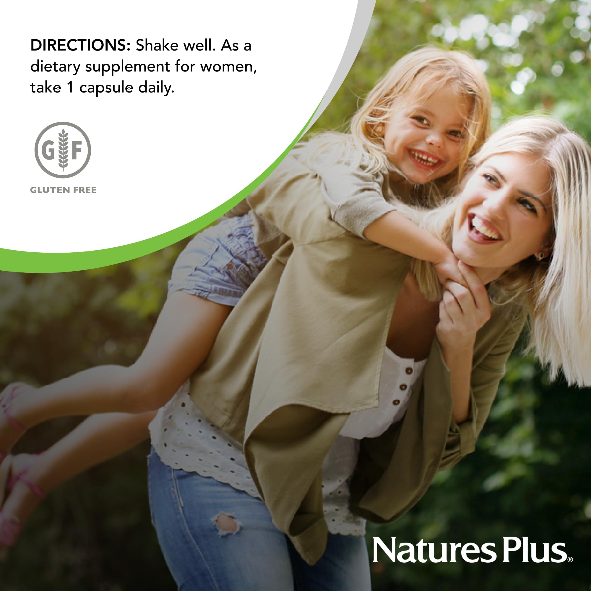 Nature's Plus GI Natural Probiotic Women packaging underscores quality manufacturing standards.