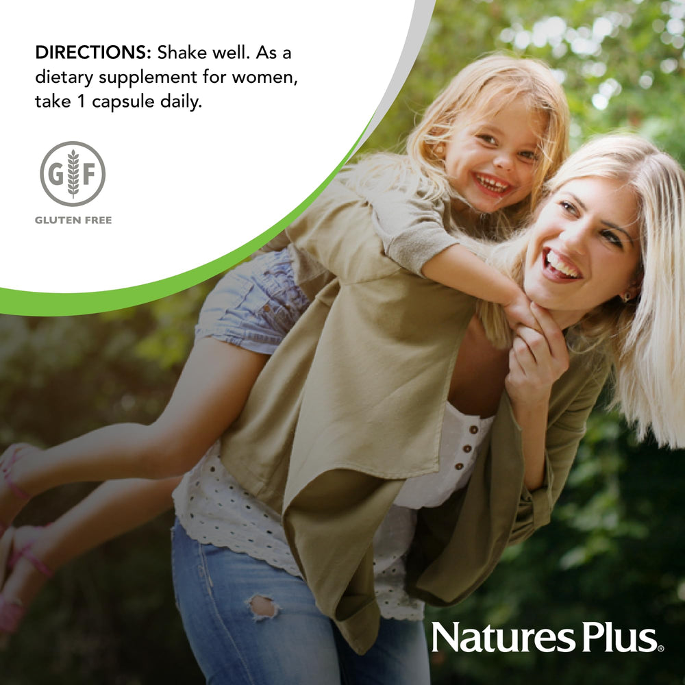 Nature's Plus GI Natural Probiotic Women packaging underscores quality manufacturing standards.