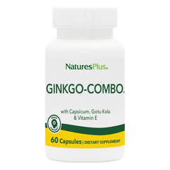 NaturesPlus Ginkgo-Combo bottle front view for cognitive support