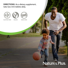 Allergen-free bottle label highlights gluten-free, wheat-free, soy-free, and milk-free status