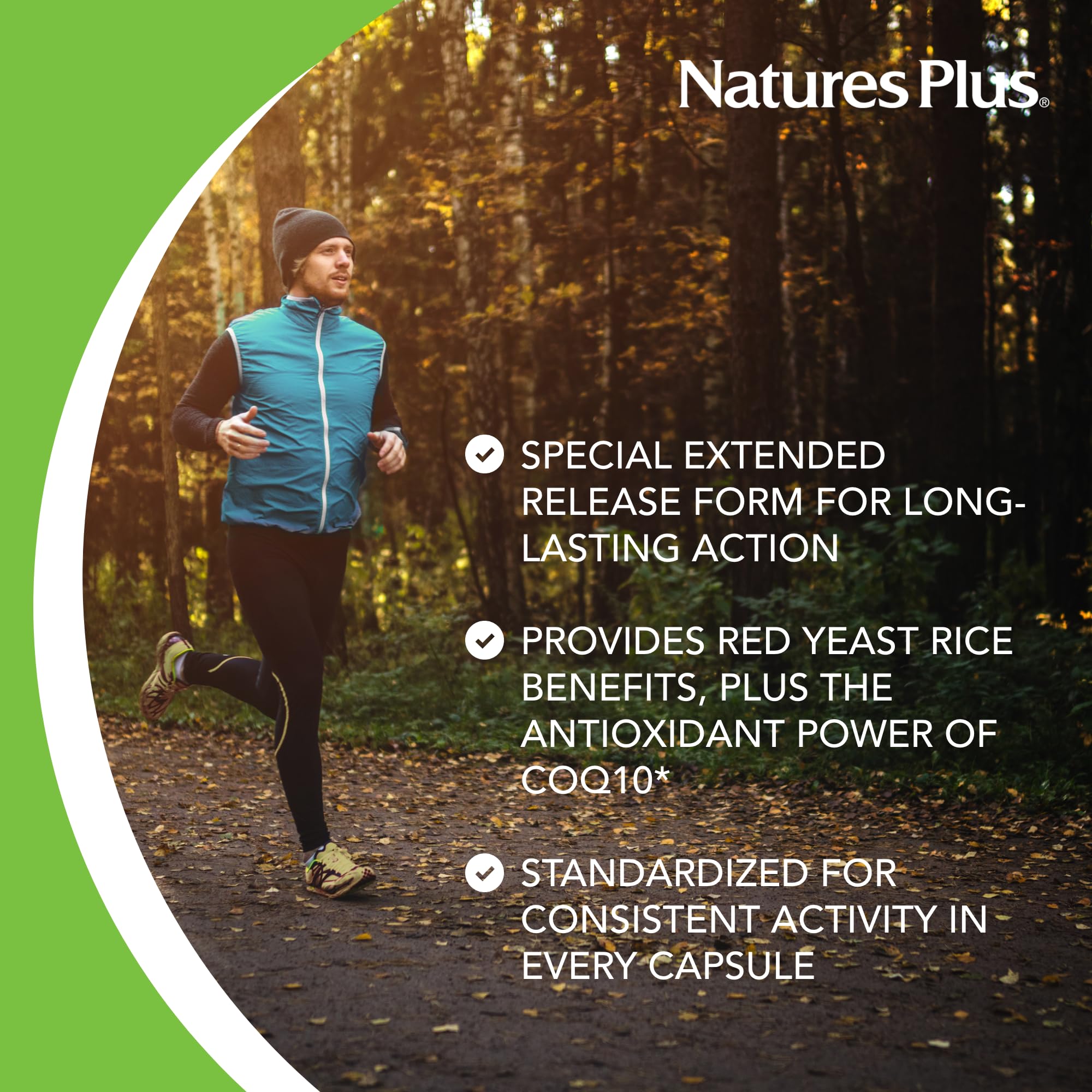NaturesPlus Herbal Actives packaging insert highlights vegan gluten-free formula