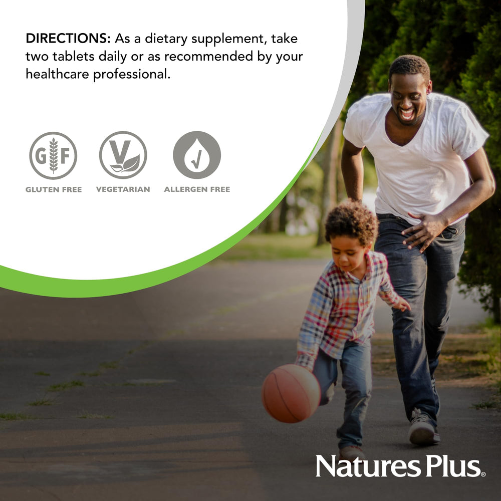 NaturesPlus Herbal Actives Resveratrol packaging indicates 60 tablets and 30 servings