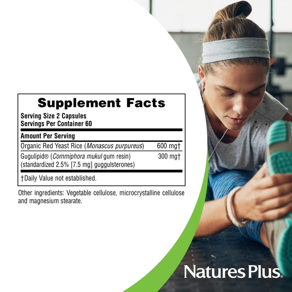 NaturesPlus Herbal Actives vegan gluten-free badge on packaging.