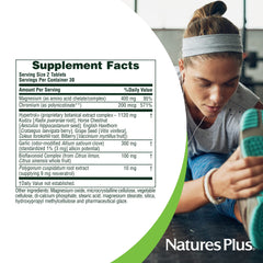 Hypertrol Rx ingredients garlic and bioflavonoids showcased for botanical support.