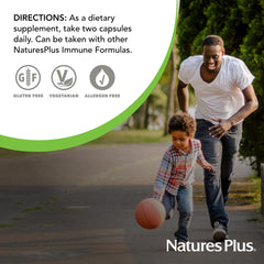 NaturesPlus Immune Boost packaging on kitchen counter ready for daily routine.