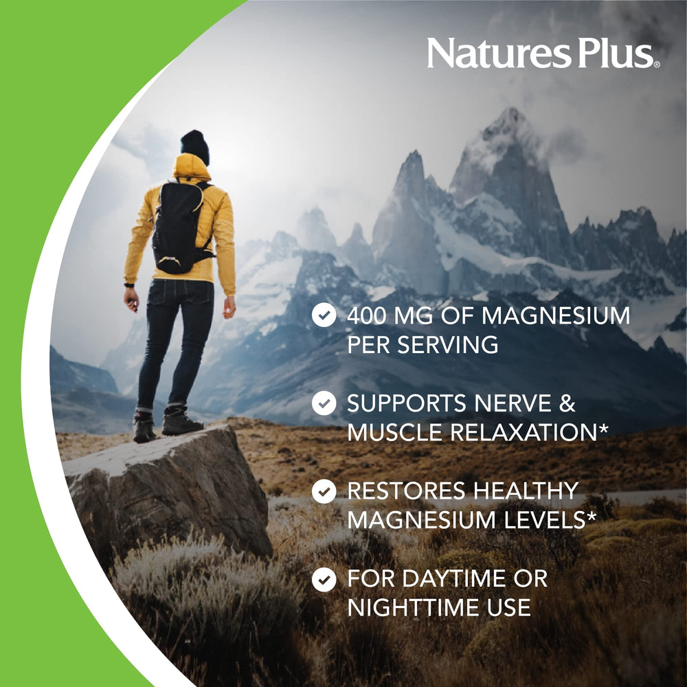 NaturesPlus KalmAssure label highlights vegan gluten-free non-GMO formula