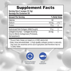 NaturesPlus Marine Collagen Peptides powder scoop for easy measurement and mixing.
