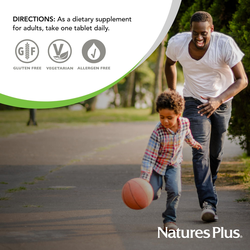 NaturesPlus Niacinamide nutrition panel details ingredients and allergen info