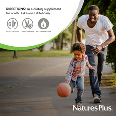 NaturesPlus Niacinamide nutrition panel details ingredients and allergen info