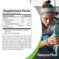NaturesPlus Orange Juice bottle sealed with clear packaging