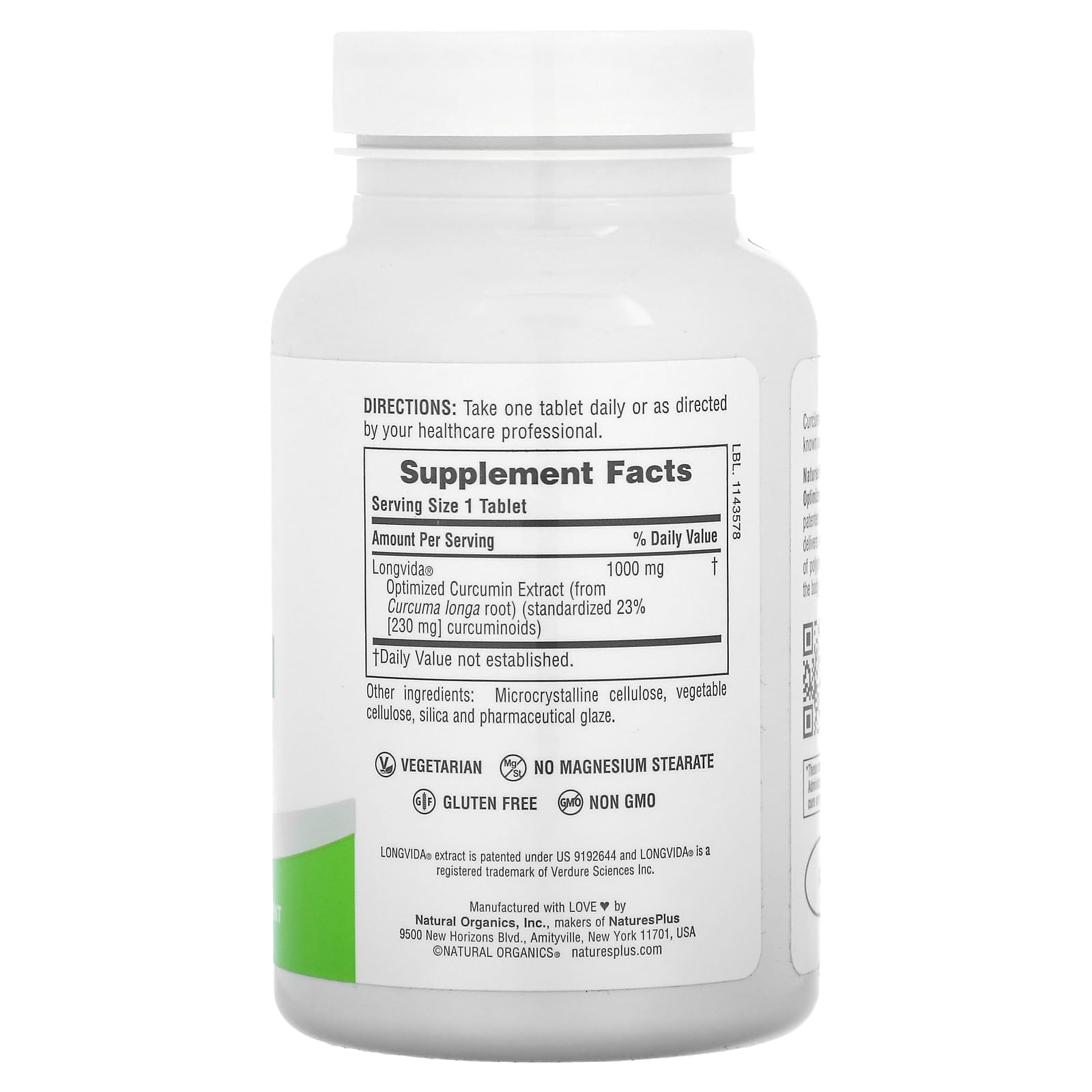 NaturesPlus PRO Longvida Curcumin 1000mg tablets close-up; supports immune health as part of a balanced regimen.
