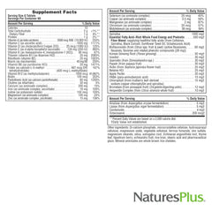 NaturesPlus Source of Life 360 Mini-Tabs gluten-free vegetarian badge on packaging