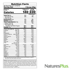 NaturesPlus Source of Life Energy Shake packaging shows two bags for value