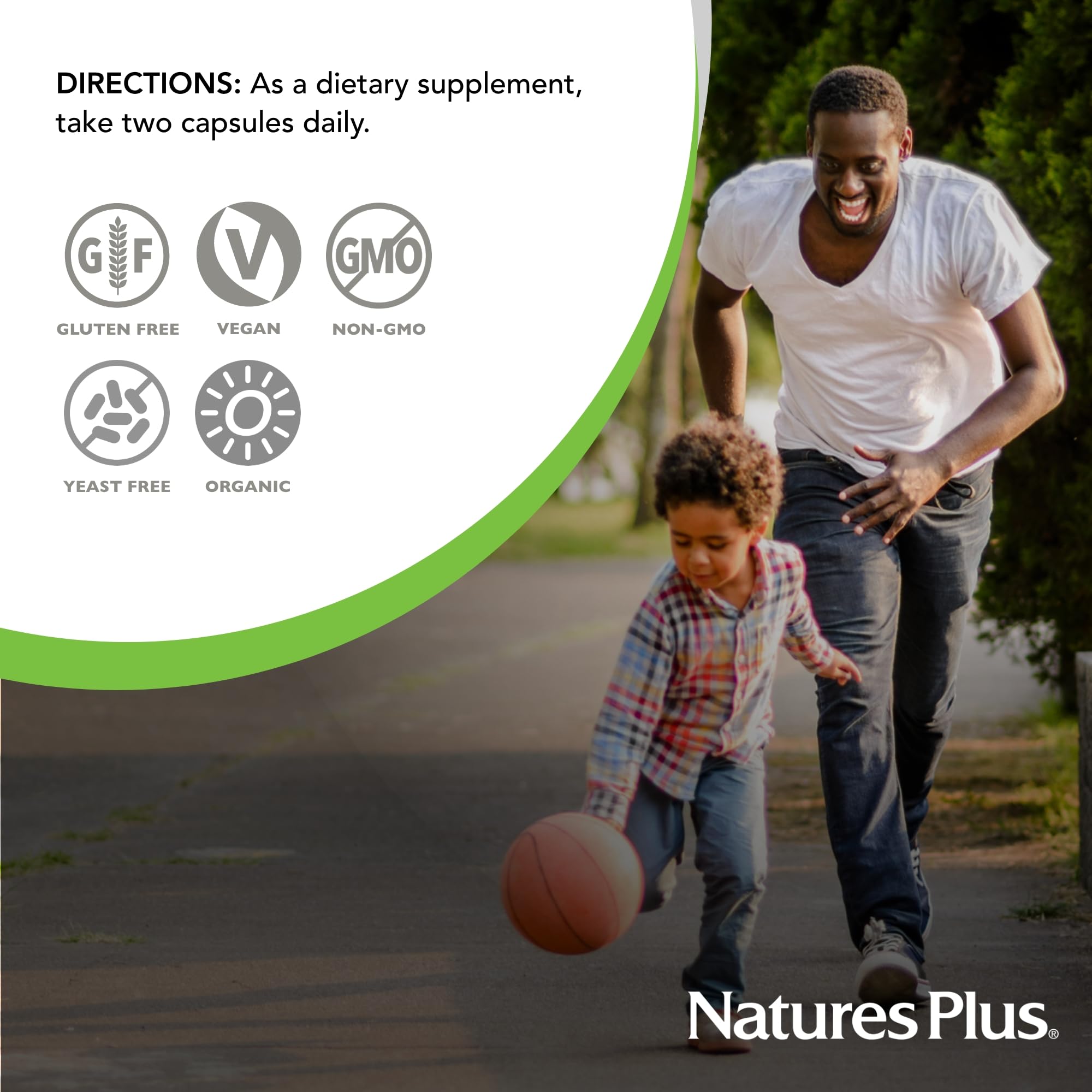 Product packaging highlights gluten-free, non-GMO, and USDA Organic certification.